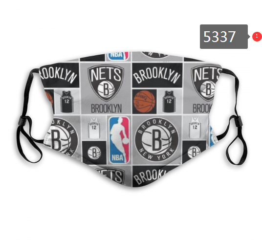 2020 NBA Brooklyn Nets #1 Dust mask with filter->nba dust mask->Sports Accessory